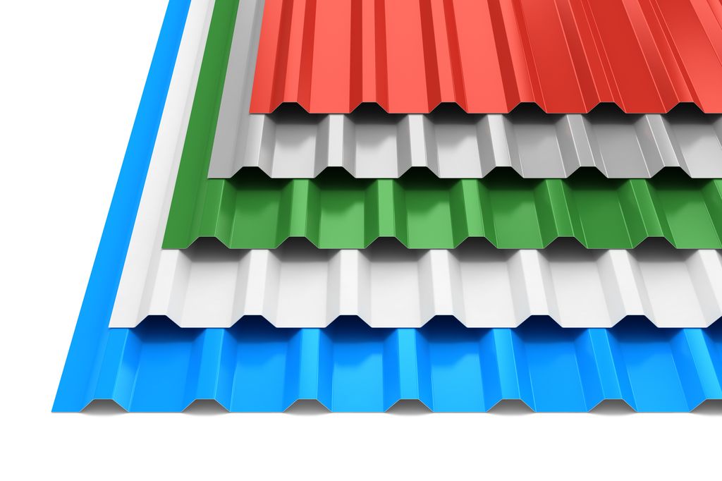 Blaszane dachy w różnych kolorach